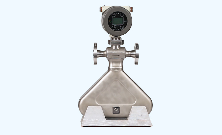 Triangle shape coriolis mass flow meter viedo