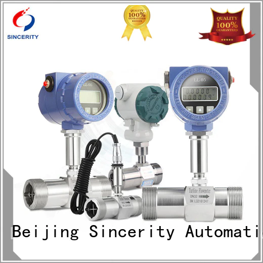 Sincerity high quality turbine flow meter application supplier for gravity measurement