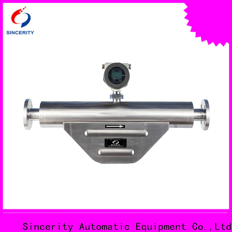 Sincerity micro motion coriolis mass flow meter function for food