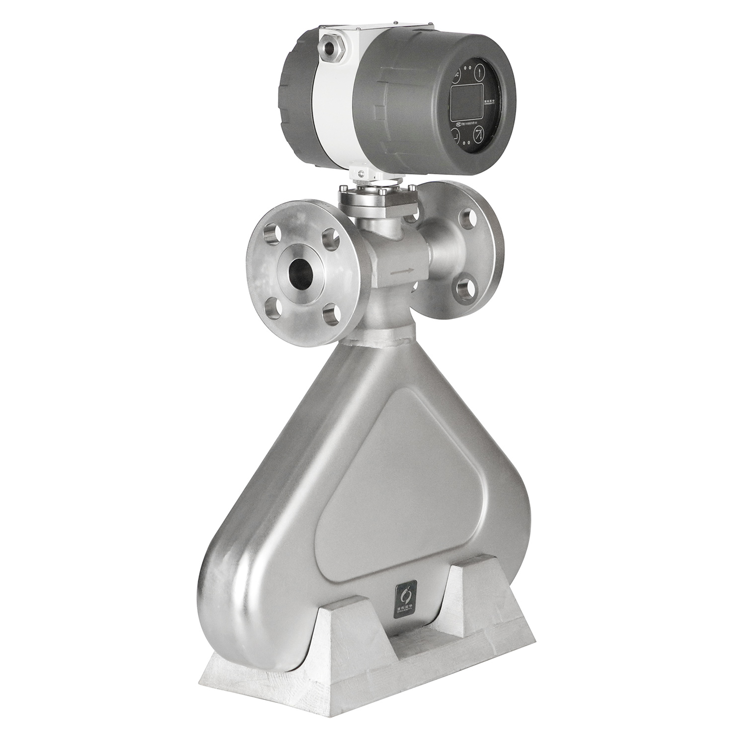 Triangle shape coriolis mass flow meter